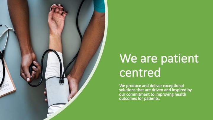 We are patient centred slide